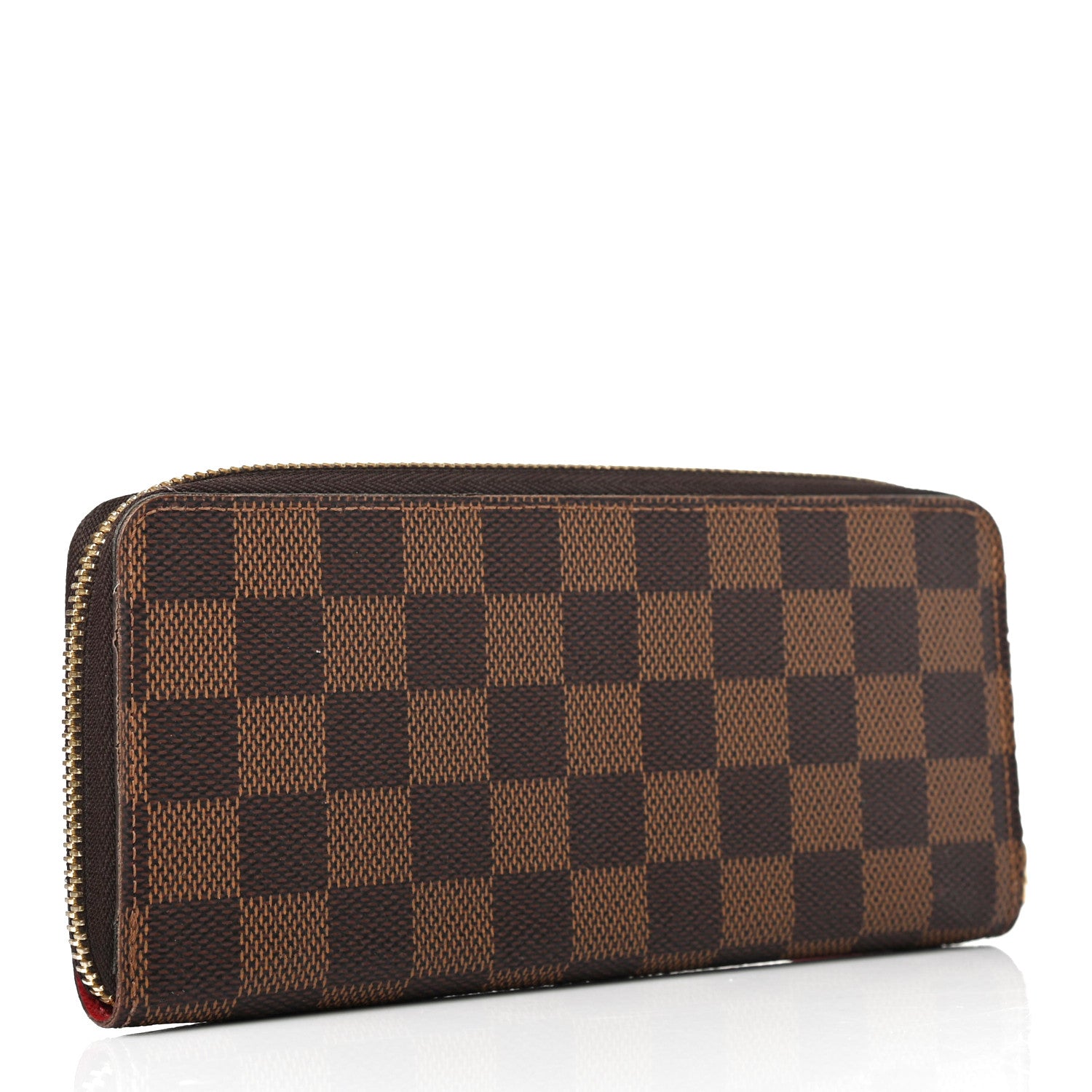 Louis Vuitton Damier Ebene Clemence Wallet Cherry 2 of 4
