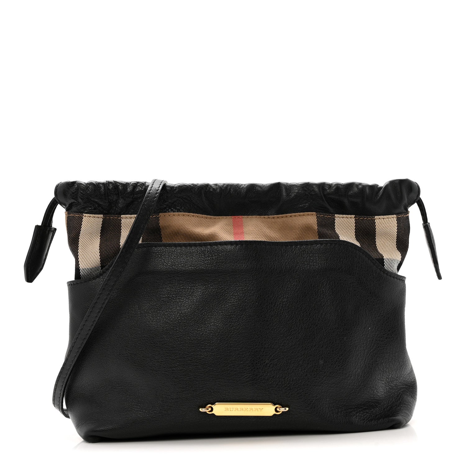 Burberry Calfskin House Check Little Crush Black 1 of 13