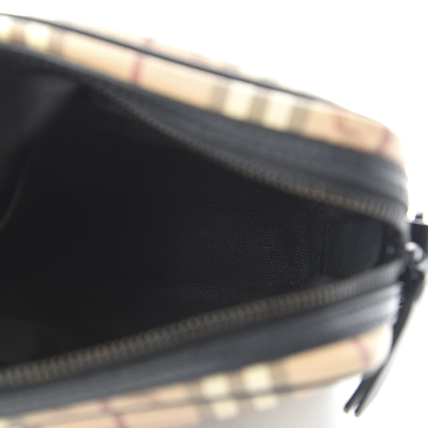 Burberry Haymarket Check Small Messenger Black 5 of 10
