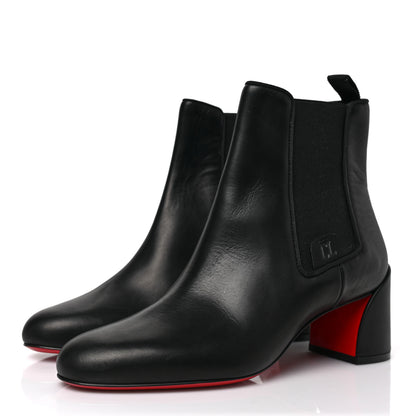 Christian Louboutin Calfskin Turelastic 55 Ankle Boots 36.5 Black 3 of 6