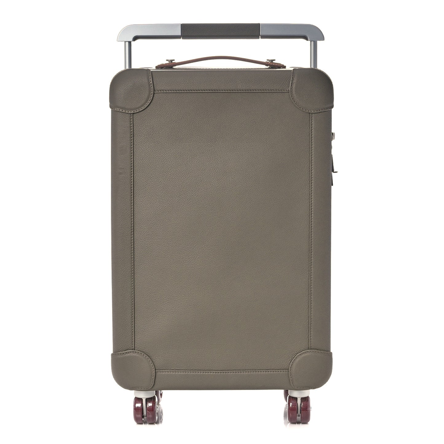 Taurillon Regate RMS Suitcase Etain Fauve Rouge H
