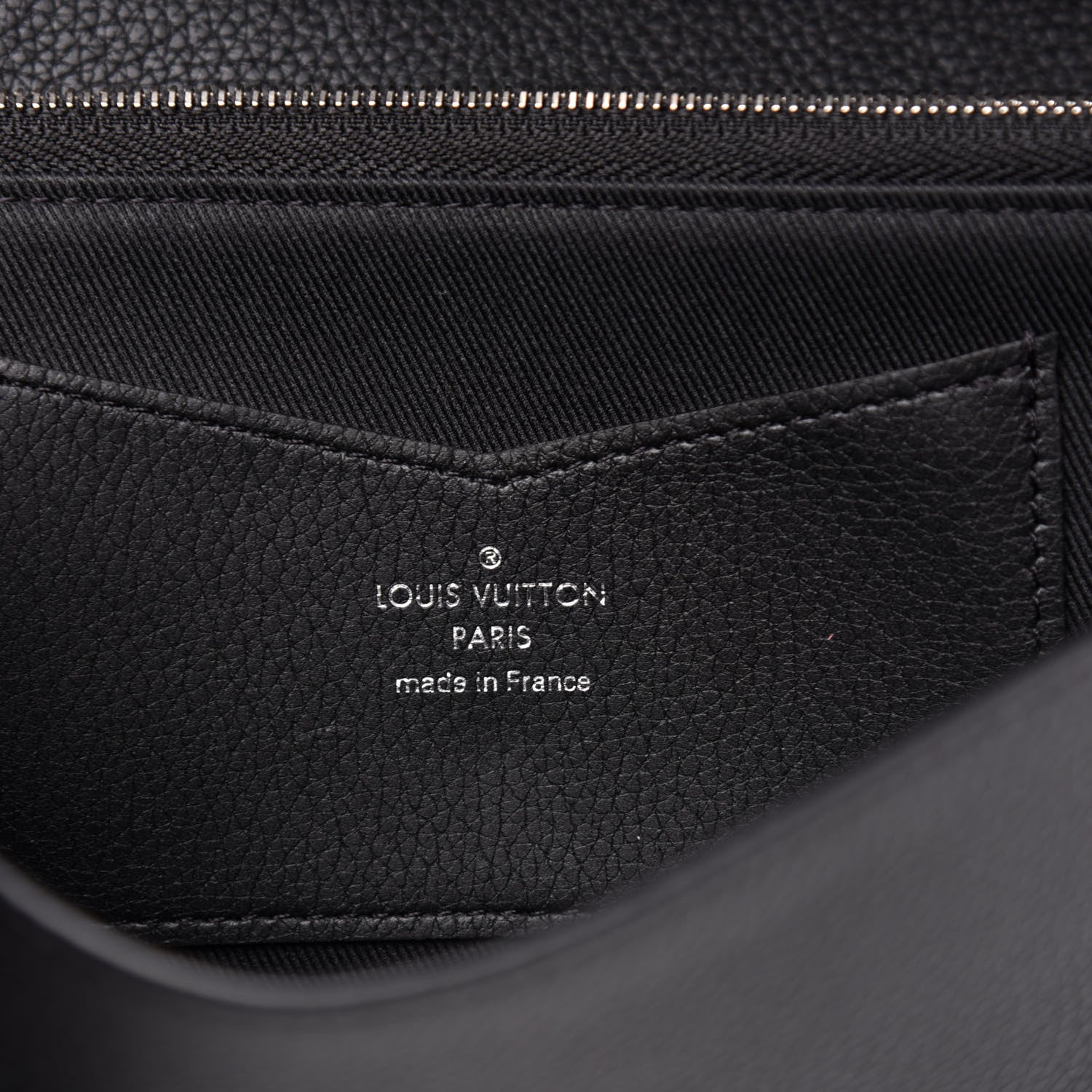 Louis Vuitton Calfskin Lockme II Wallet Black 5 of 10