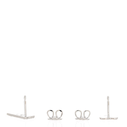 Gucci 18K White Gold Diamond Icon Asymmetric Stud Earrings 3 of 5