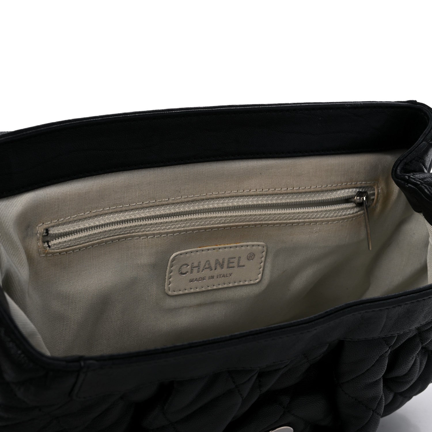 Chanel Washed Lambskin Quilted Mini Chain Around Flap Black 11 of 12