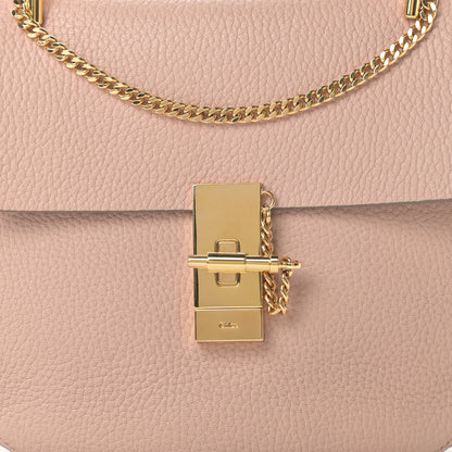 Chloe Grained Lambskin Drew Shoulder Bag Cement Pink 8 of 13