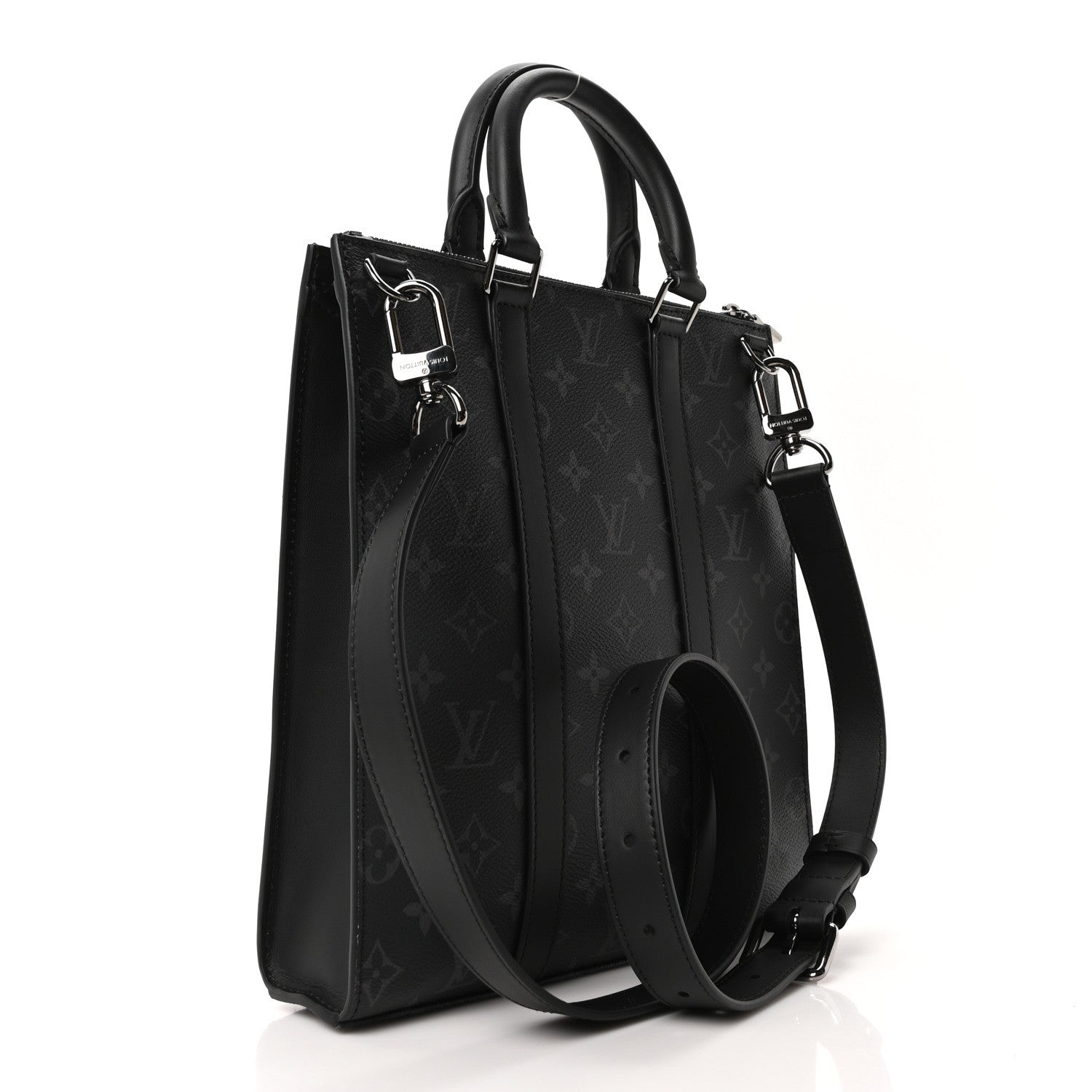 Louis Vuitton Monogram Eclipse Sac Plat Cross 3 of 9