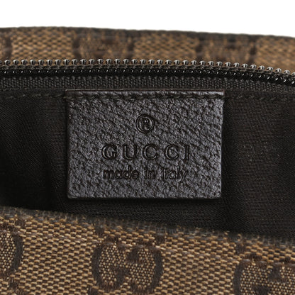 Gucci Monogram Web Small Flat Messenger Crossbody Dark Brown 6 of 12