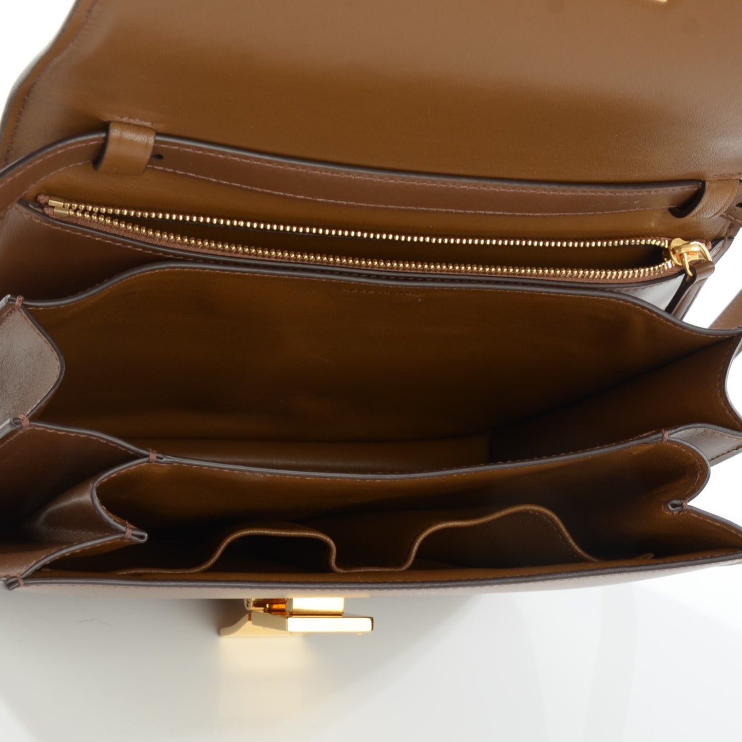 Smooth Calfskin Medium Classic Box Flap Bag Chestnut