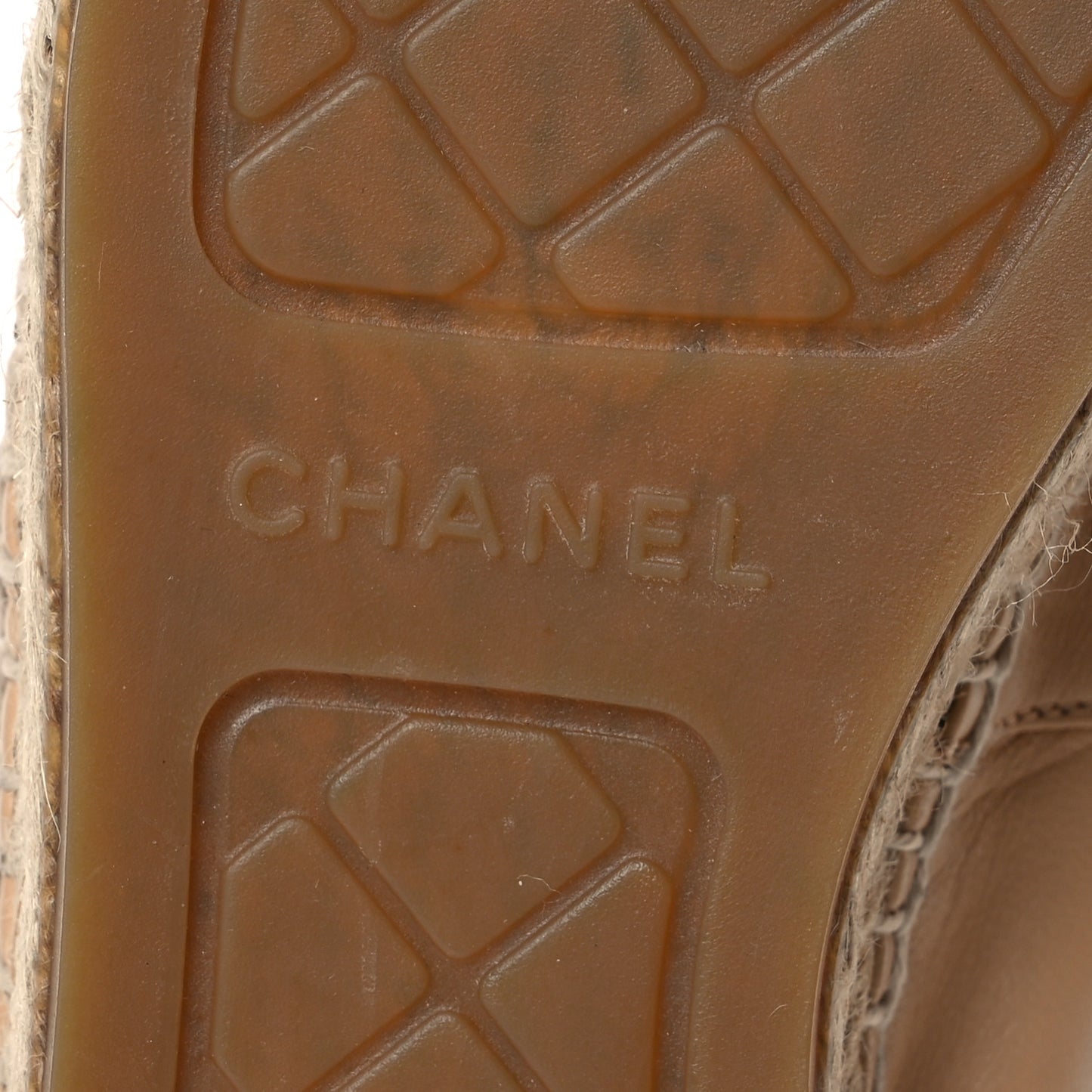 Lambskin CC Espadrilles 40 Beige Black