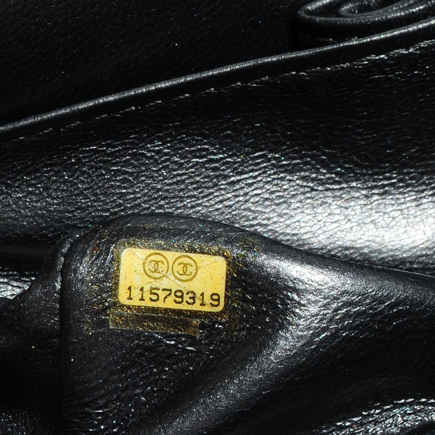 Chanel Glazed Calfskin 2.55 Reissue 224 Flap Black 8 of 8