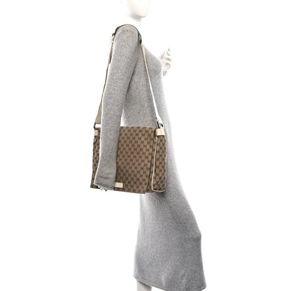Gucci GG Monogram Medium Flap Messenger Bag Beige 2 of 11