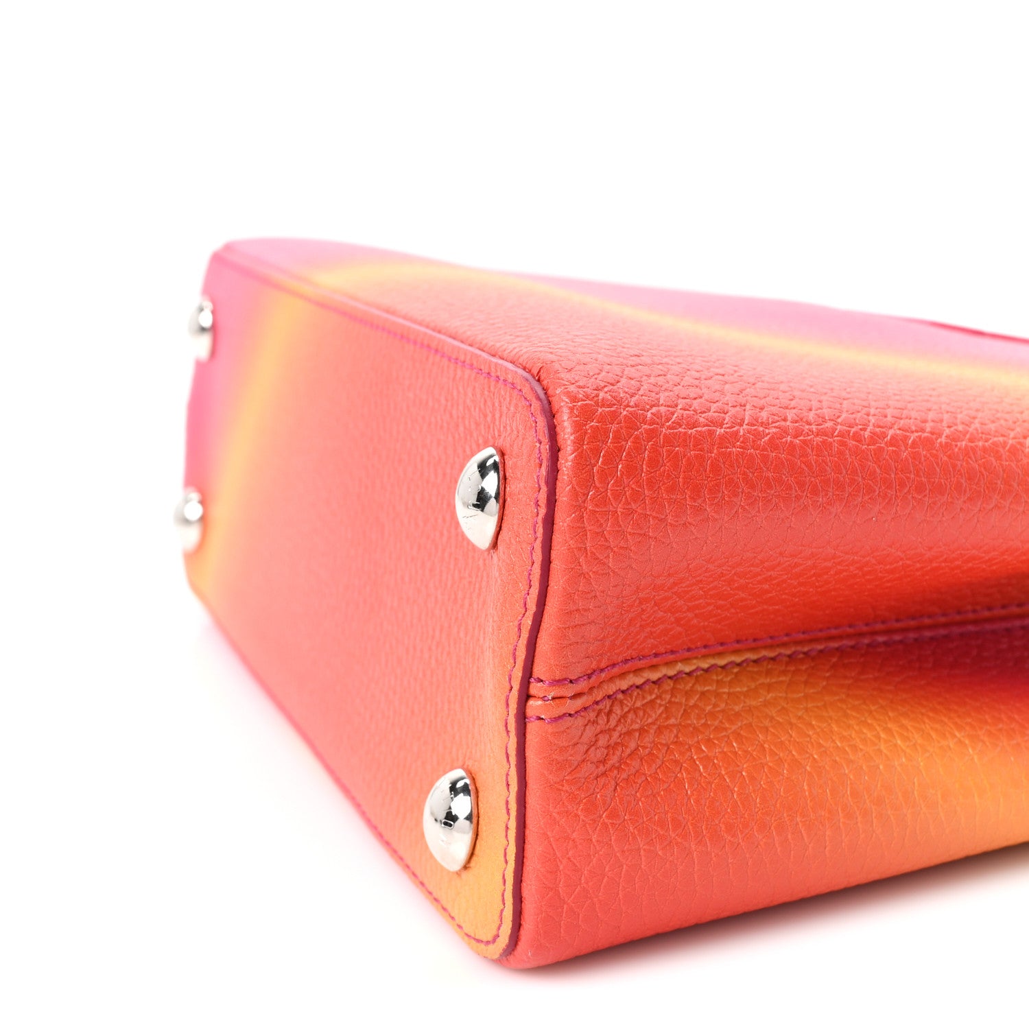 Louis Vuitton Taurillon Candy Ombre Capucines BB Pink Multicolor 9 of 9