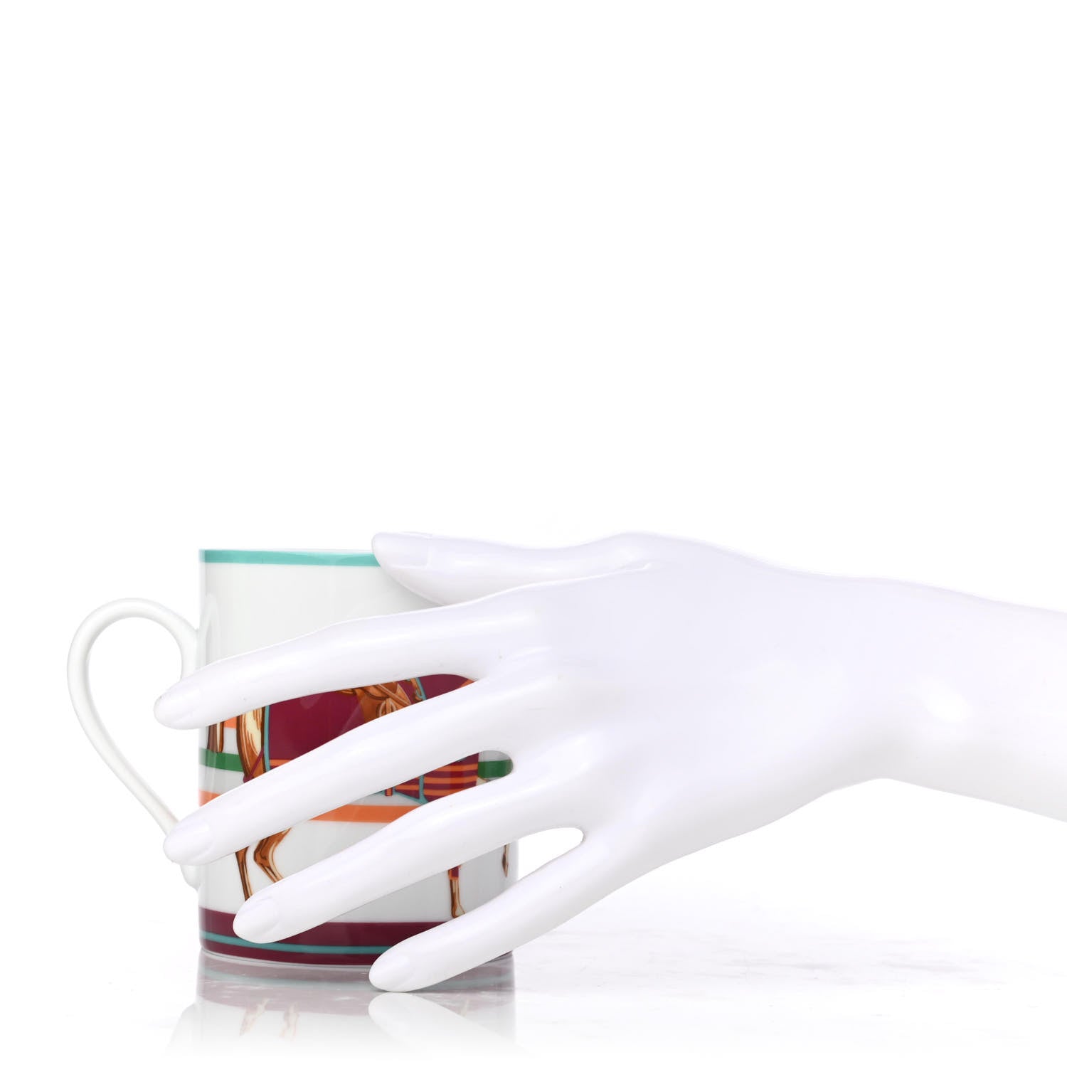 Hermes Porcelain Cheval A La Couverture Mug 2 of 8