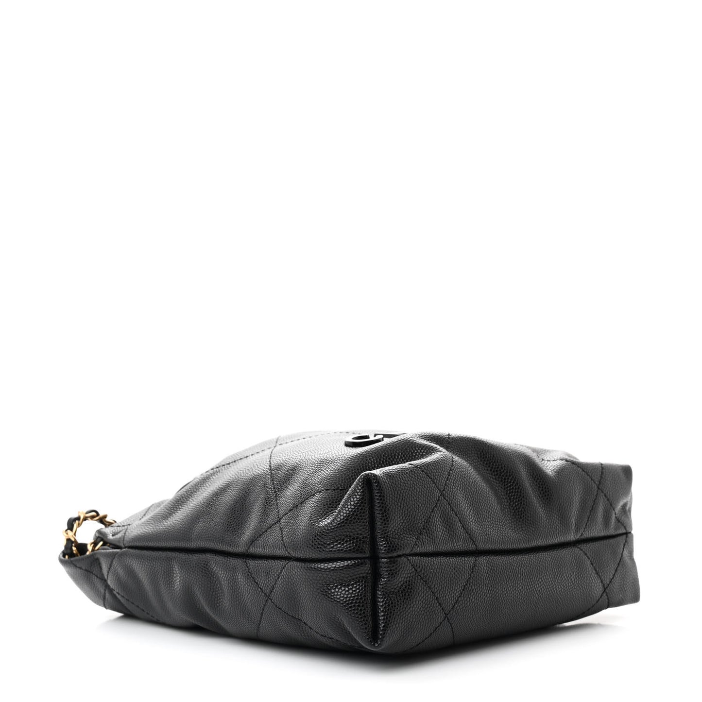 Shiny Caviar Quilted Monochrome Mini Chanel 22 Black