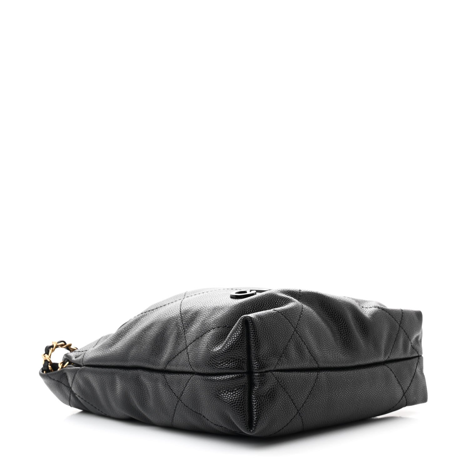 Chanel Shiny Caviar Quilted Monochrome Mini Chanel 22 Black 4 of 11
