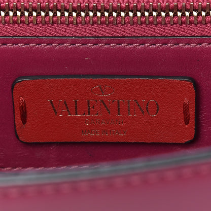 Valentino Garavani Vitello Small Rockstud Demilune Shoulder Bag Grape 8 of 8