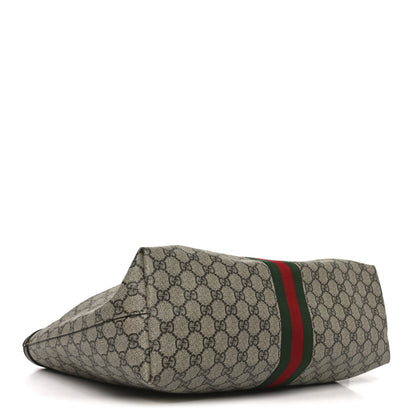 Gucci GG Supreme Monogram Medium Ophidia Shopping Tote Brown 4 of 11