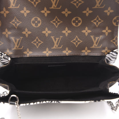 Louis Vuitton Epi Monogram Floral Pochette Metis Black White 5 of 11