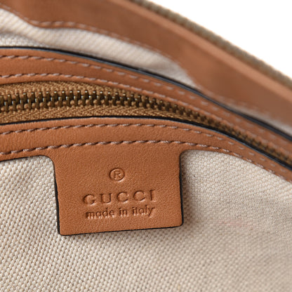 Gucci Monogram Web Rania Top Handle Bag Natural 6 of 10