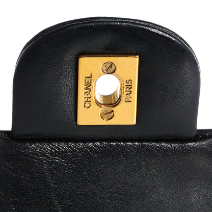 Chanel Lambskin Quilted Small Double Flap Black 5 of 9
