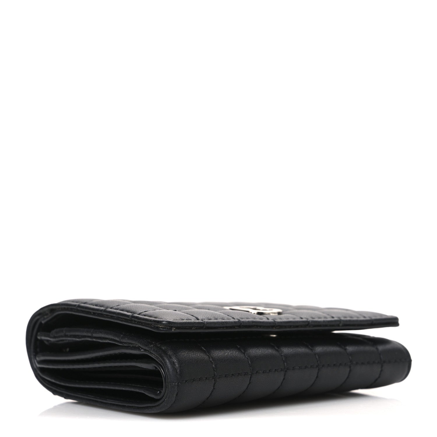 Burberry Lambskin Quilted Small Lola Folding Wallet Black 4 of 8