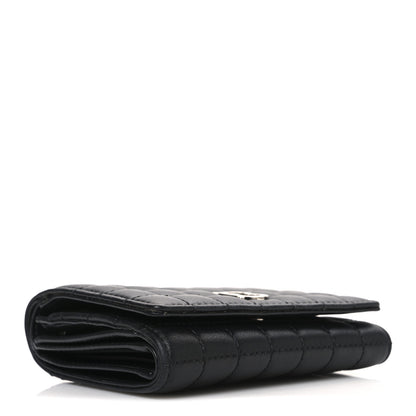 Burberry Lambskin Quilted Small Lola Folding Wallet Black 4 of 8