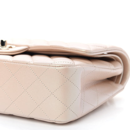 Chanel Iridescent Calfskin Quilted Medium Double Flap Beige 9 of 9