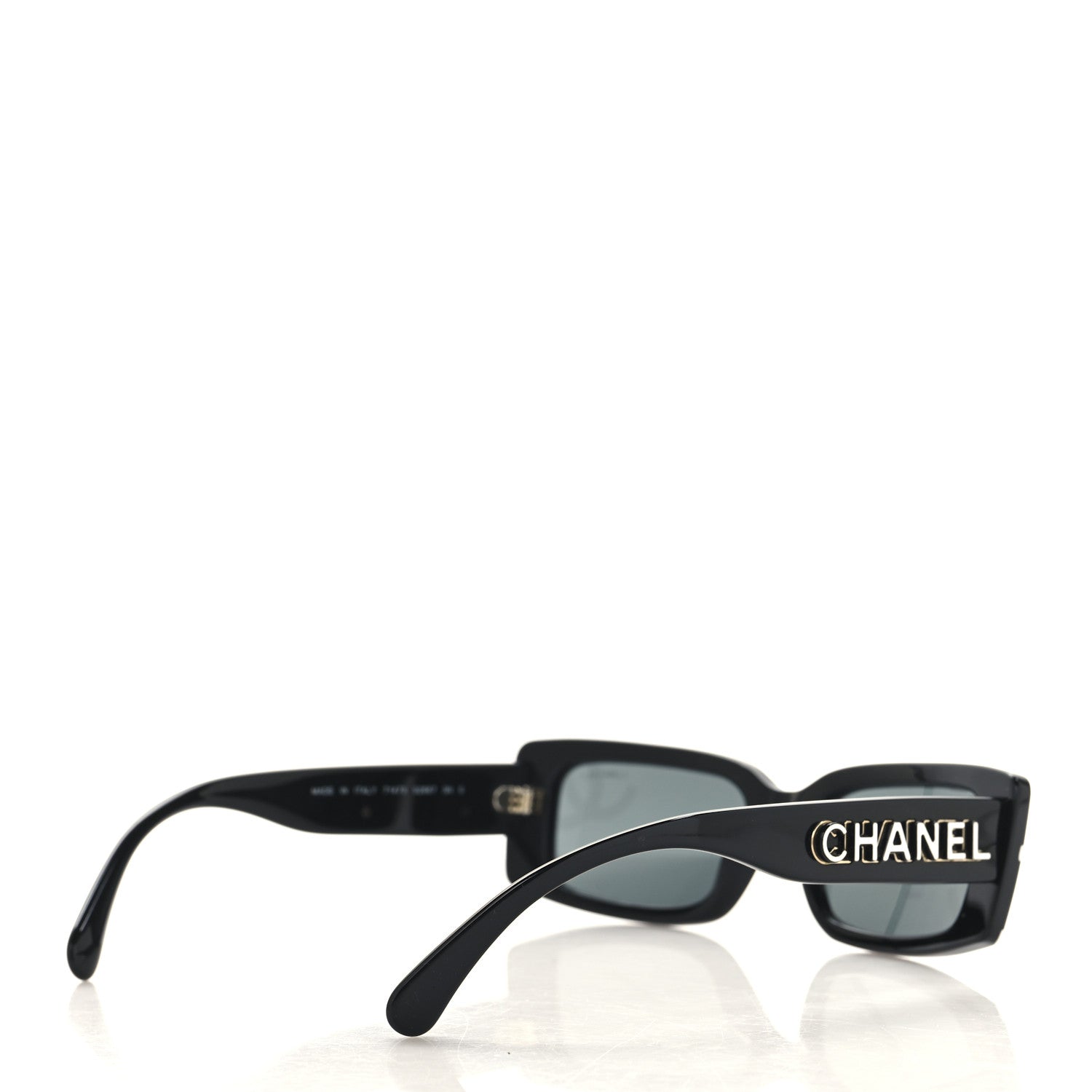 Chanel Acetate CC Sunglasses 71473 Black White 4 of 6