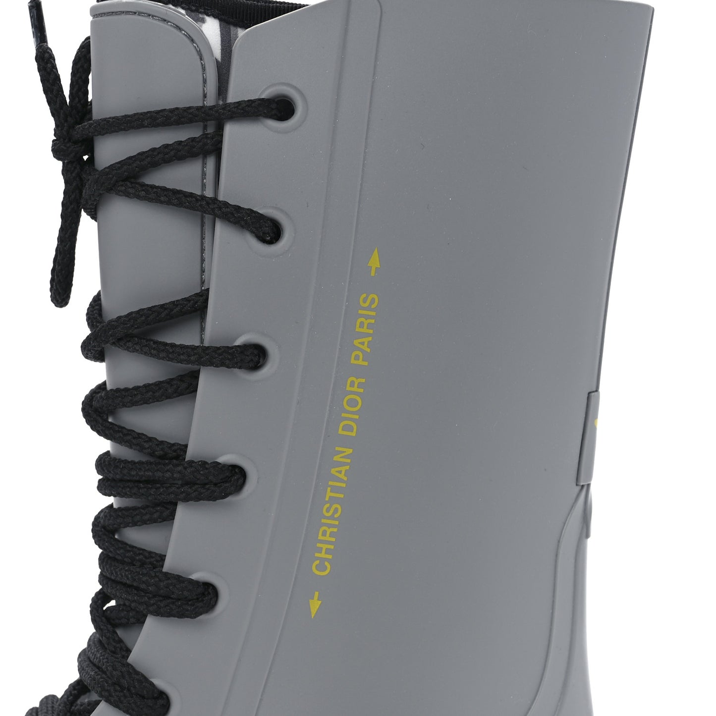 Rubber Diorcamp Low Boots 36 Grey Stone