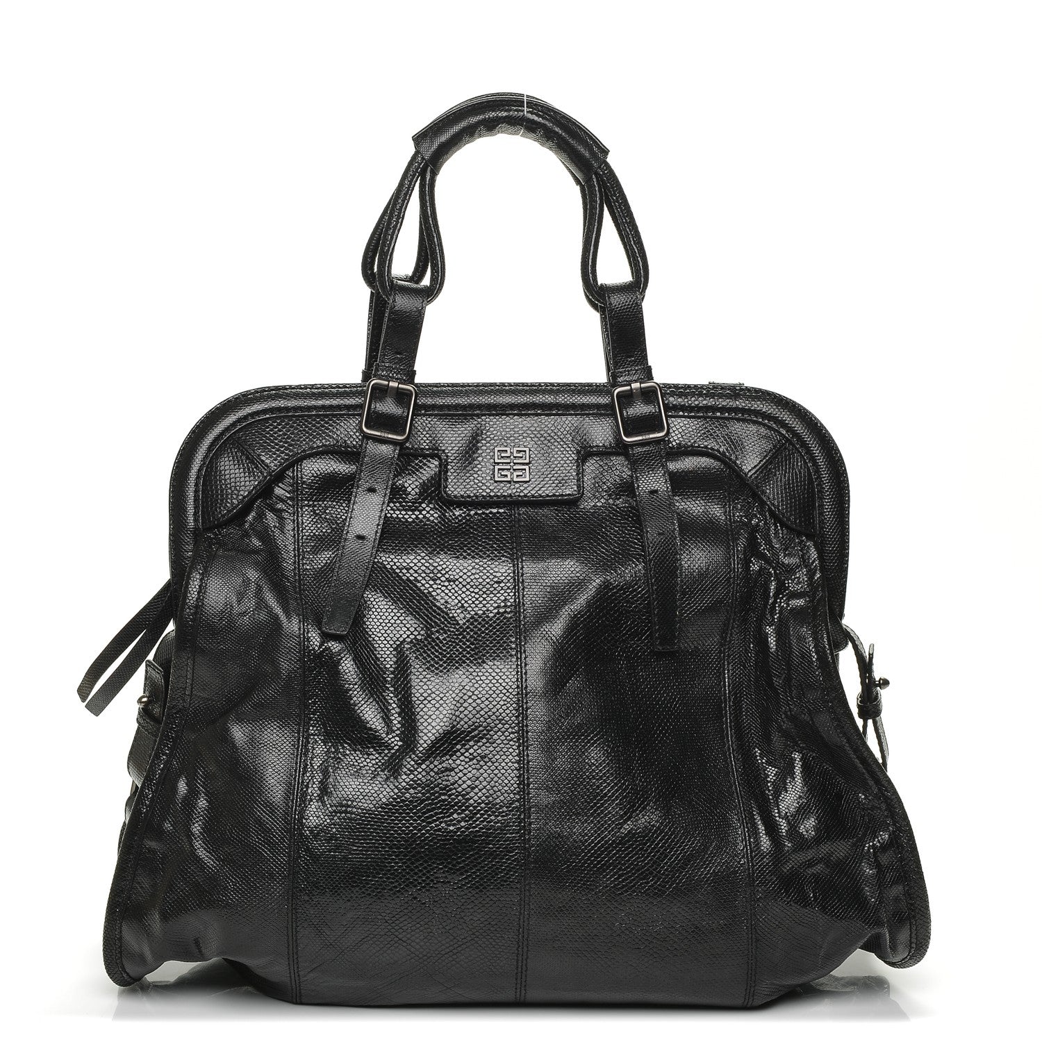 Givenchy Lizard Postino Frame Bag Black 1 of 6