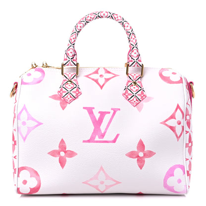 Louis Vuitton Monogram Giant By The Pool 2.0 Speedy Bandouliere 25 Rose 1 of 7