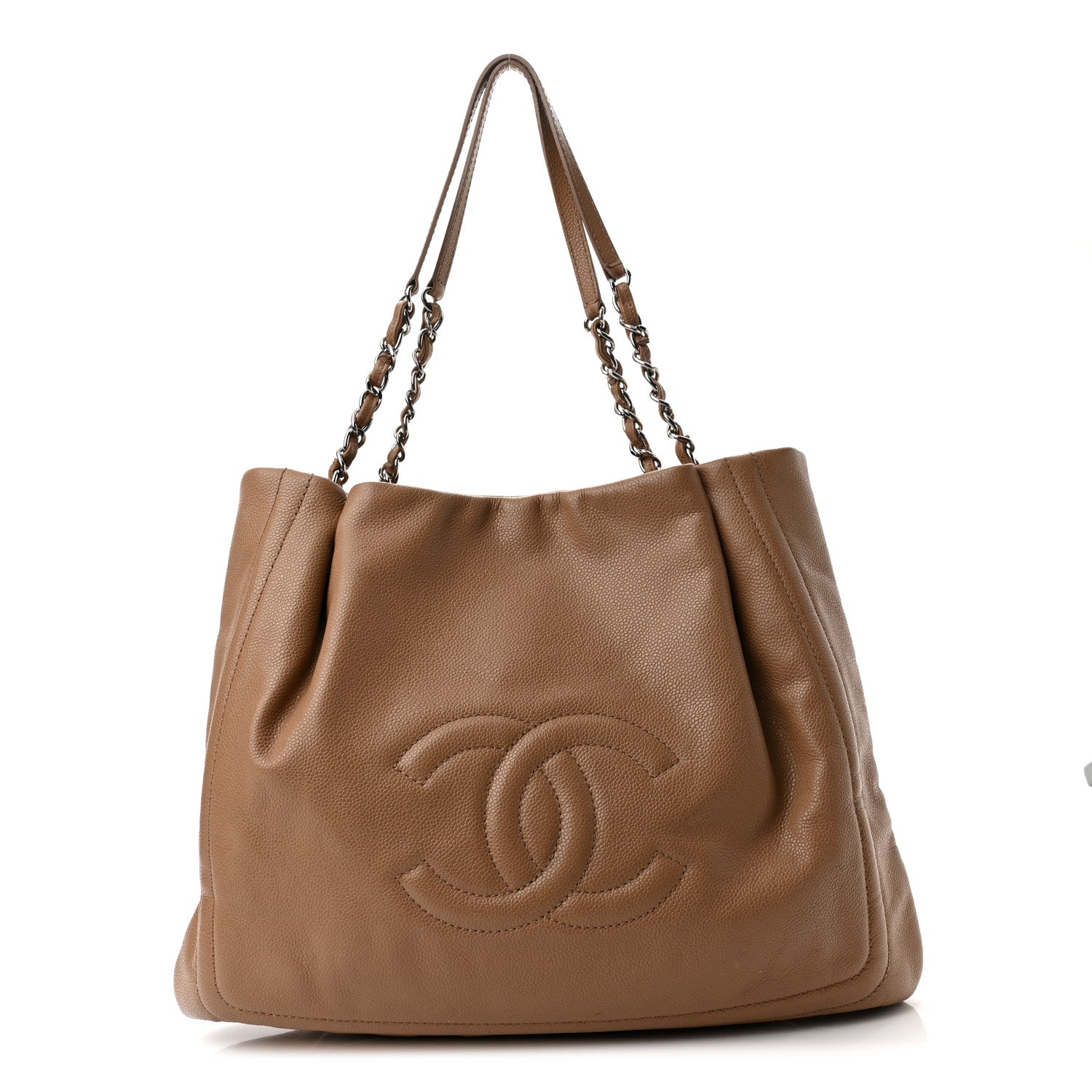 Chanel Caviar CC Timeless Shoulder Bag Dark Beige 1 of 11