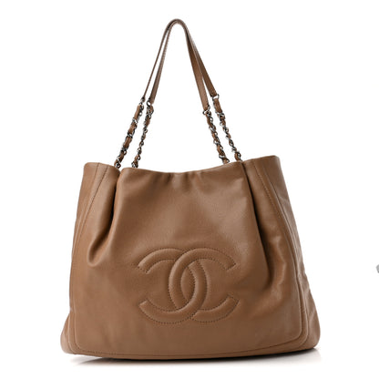 Chanel Caviar CC Timeless Shoulder Bag Dark Beige 1 of 11