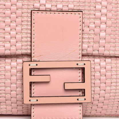 Fendi Calfskin Woven Baguette Cipria Beige Phard 8 of 12