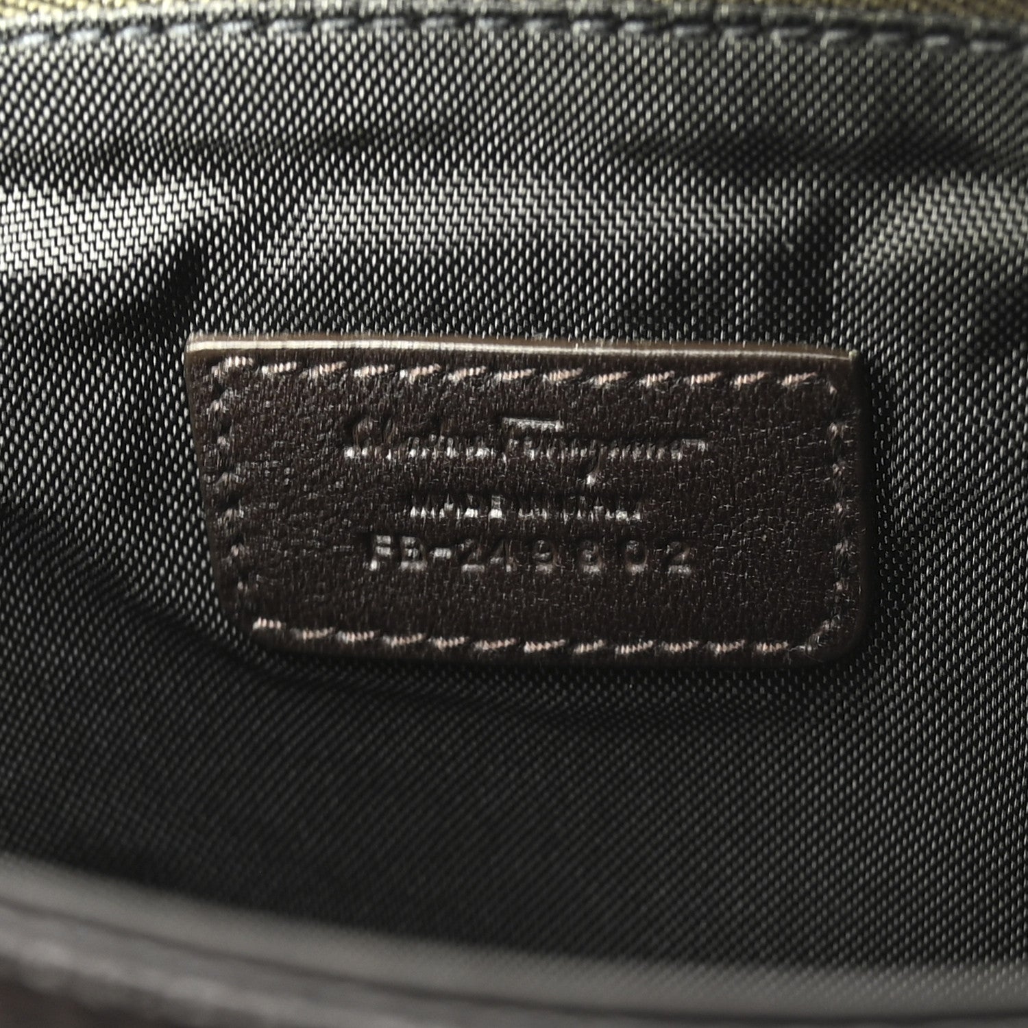 Salvatore Ferragamo Stamped Calfskin Crossbody Bag Brown 6 of 9