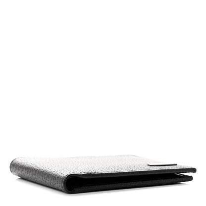 Gucci Calfskin Boar Effect Bi-Fold Wallet Black 4 of 7