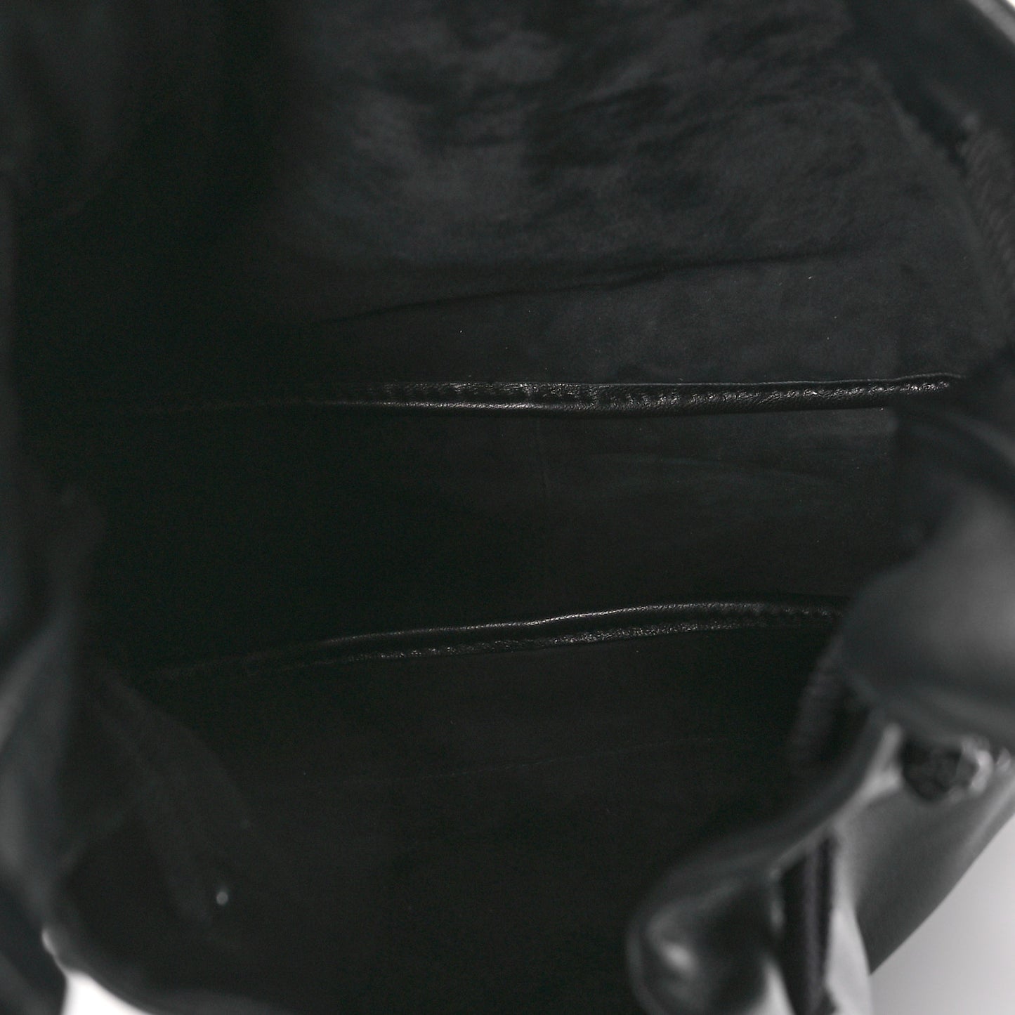 Lambskin Bucket Bag Black