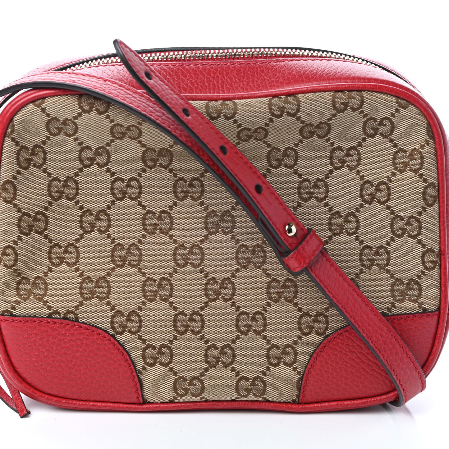 Monogram Mini Bree Messenger Bag Red