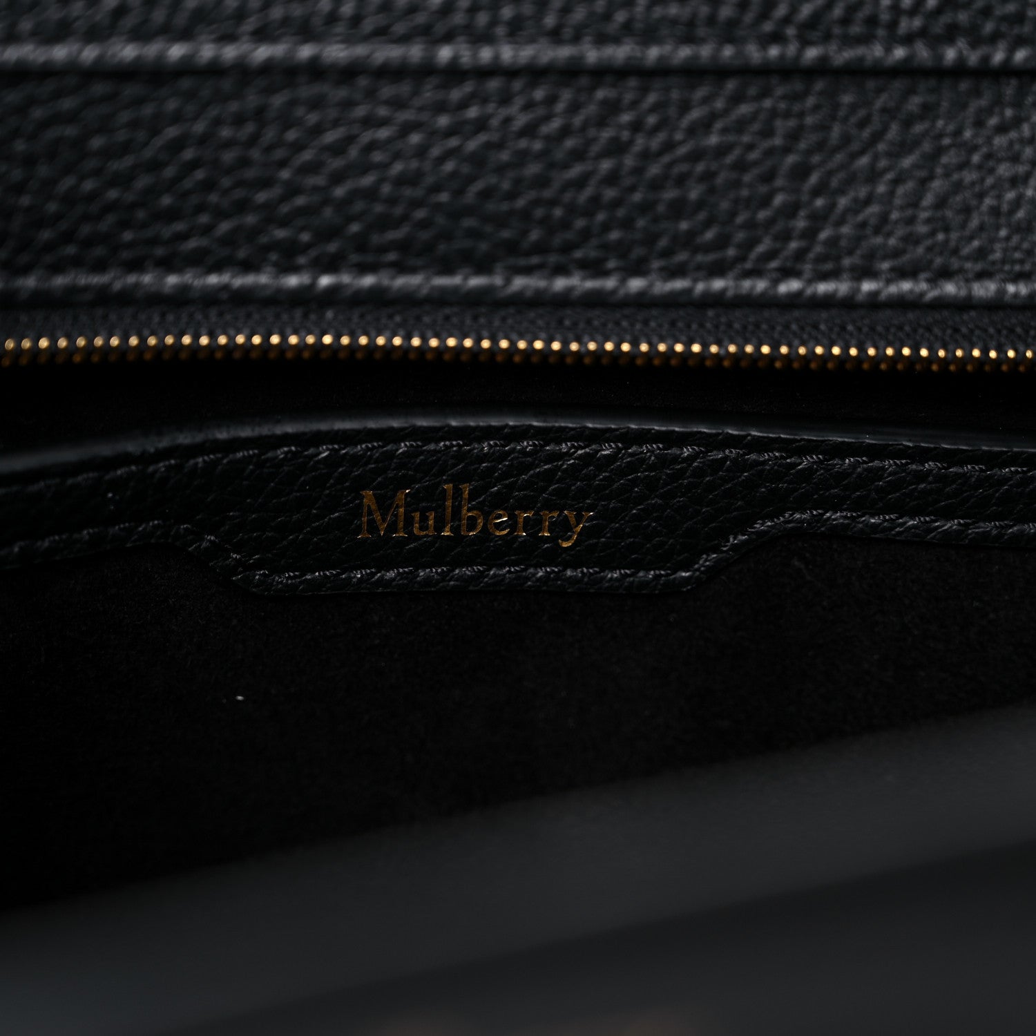 Mulberry Small Classic Grain Mini Zipped Bayswater Black 6 of 13