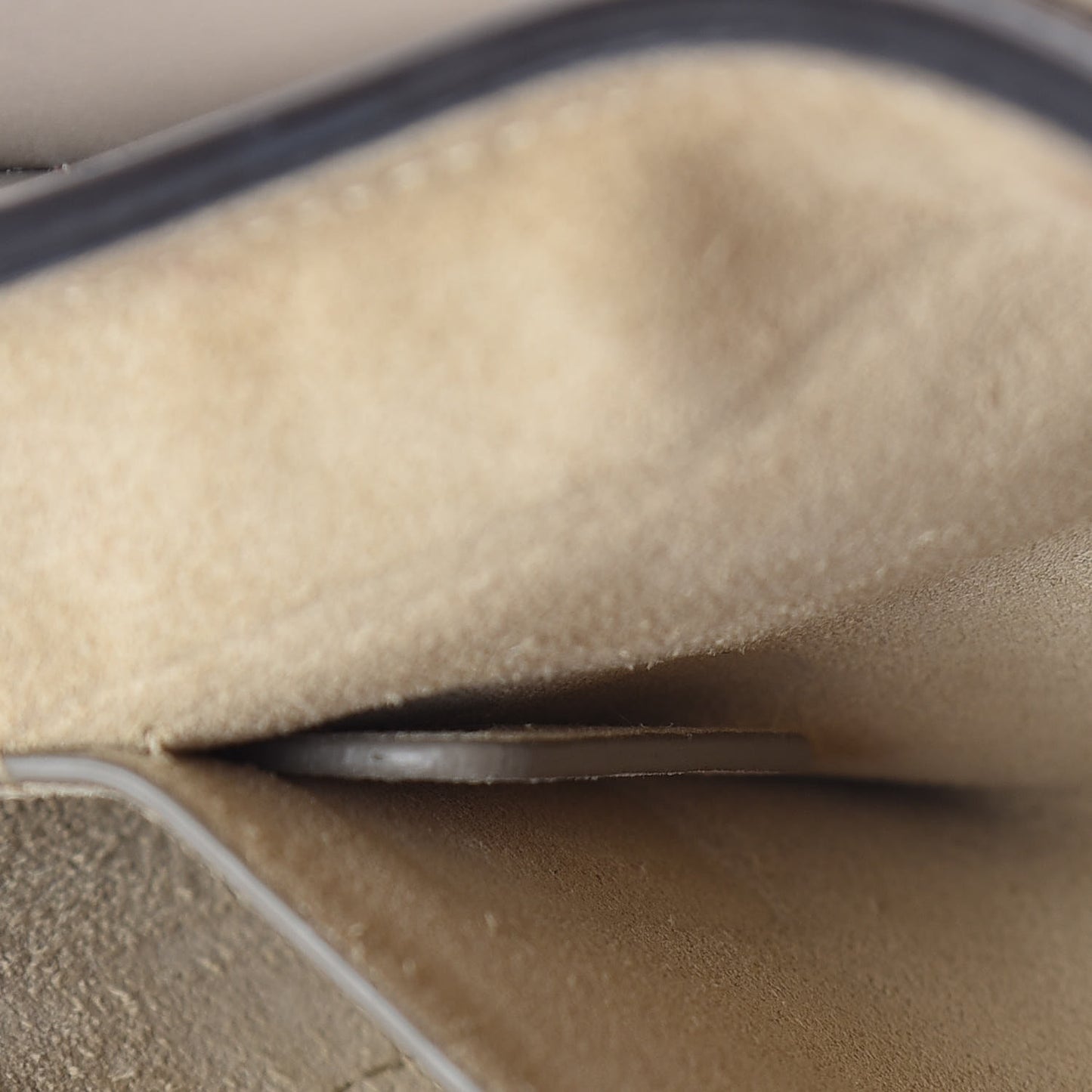 Suede Calfskin Small Faye Shoulder Bag Motty Grey