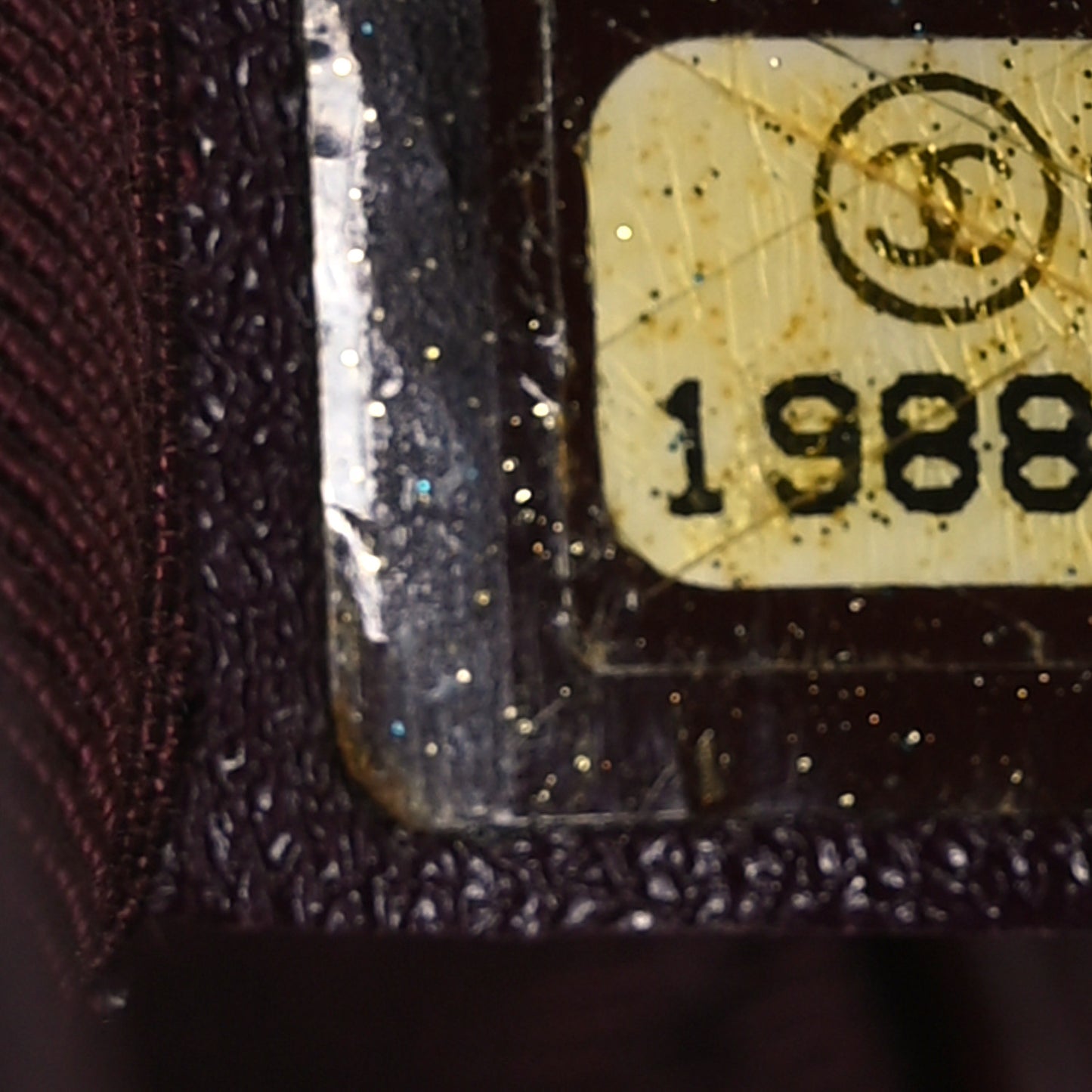 Calfskin Chevron Quilted Small Boy Flap Burgundy