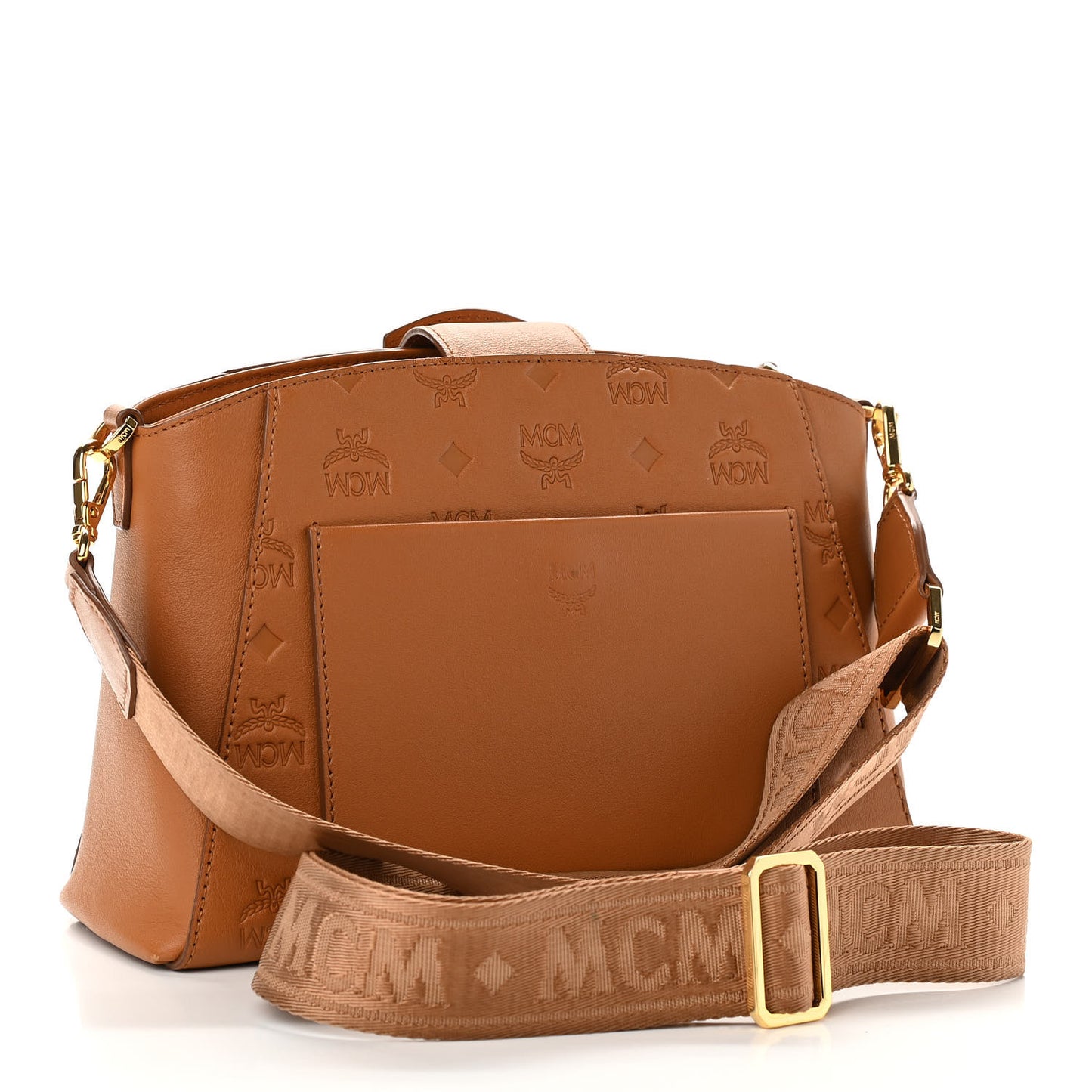 Calfskin Ottomar Essential Crossbody Bag Cognac