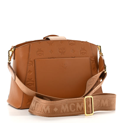 MCM Calfskin Ottomar Essential Crossbody Bag Cognac 3 of 10