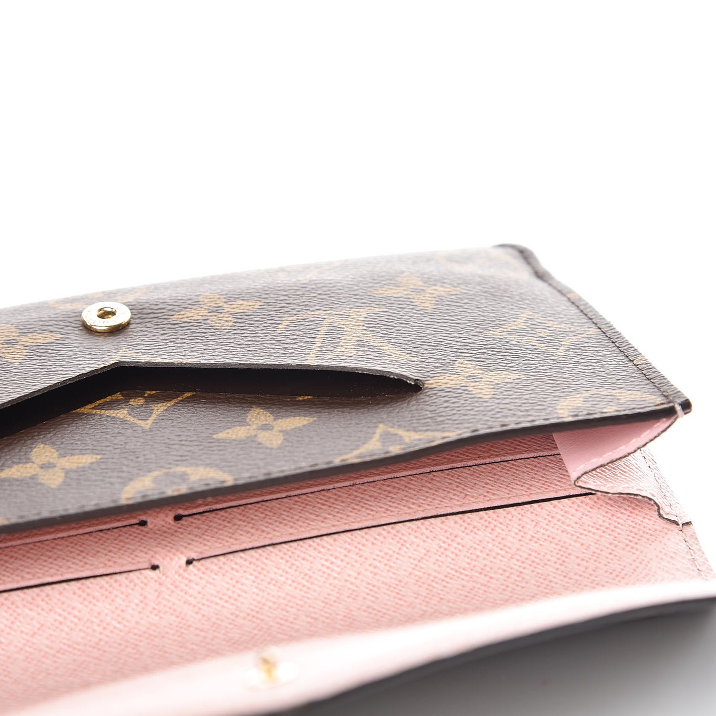 Monogram Jeanne Wallet Rose Ballerine