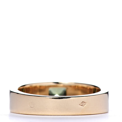 Cartier 18K Yellow Gold Peridot 6mm Tank Ring 50 5.25 3 of 4