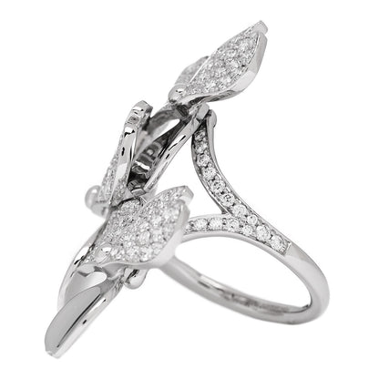 Tiffany Platinum Diamond Paper Flowers Cluster Ring 52 6 3 of 7