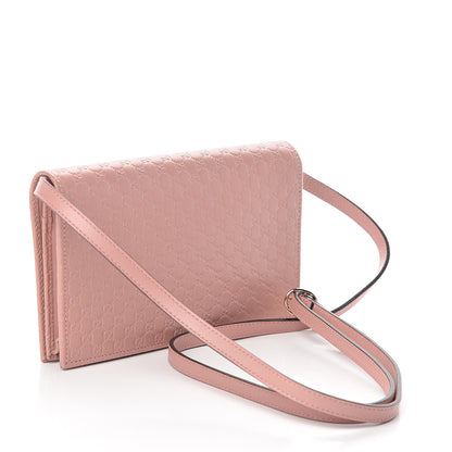 Gucci Microguccissima Crossbody Wallet Soft Pink 2 of 7