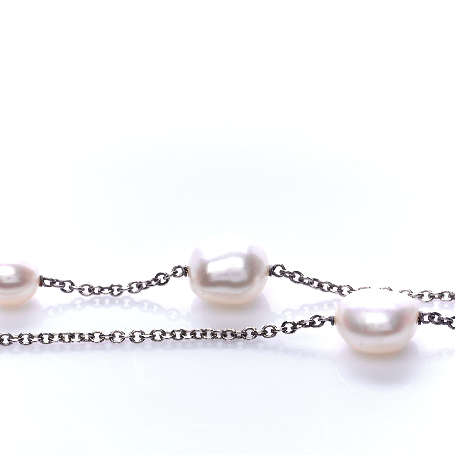 Sterling Silver Elsa Peretti Pearls by the Yard Sprinkle Necklace