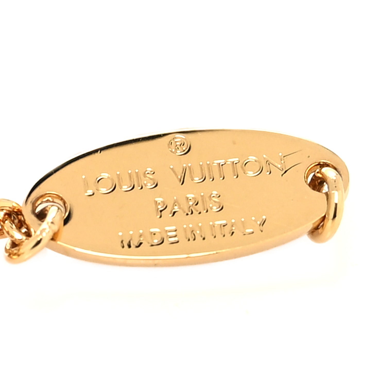 Metal Crystal LV Iconic Bracelet Gold