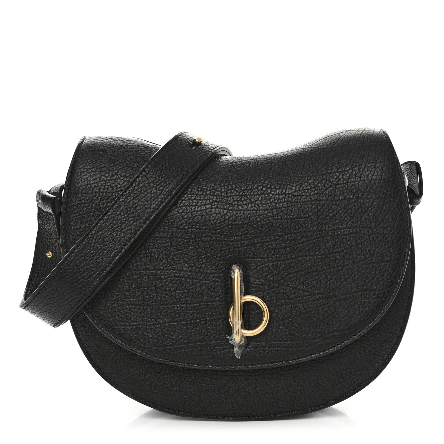 Burberry Calfskin Small Rocking Horse Crossbody Black 1 of 10
